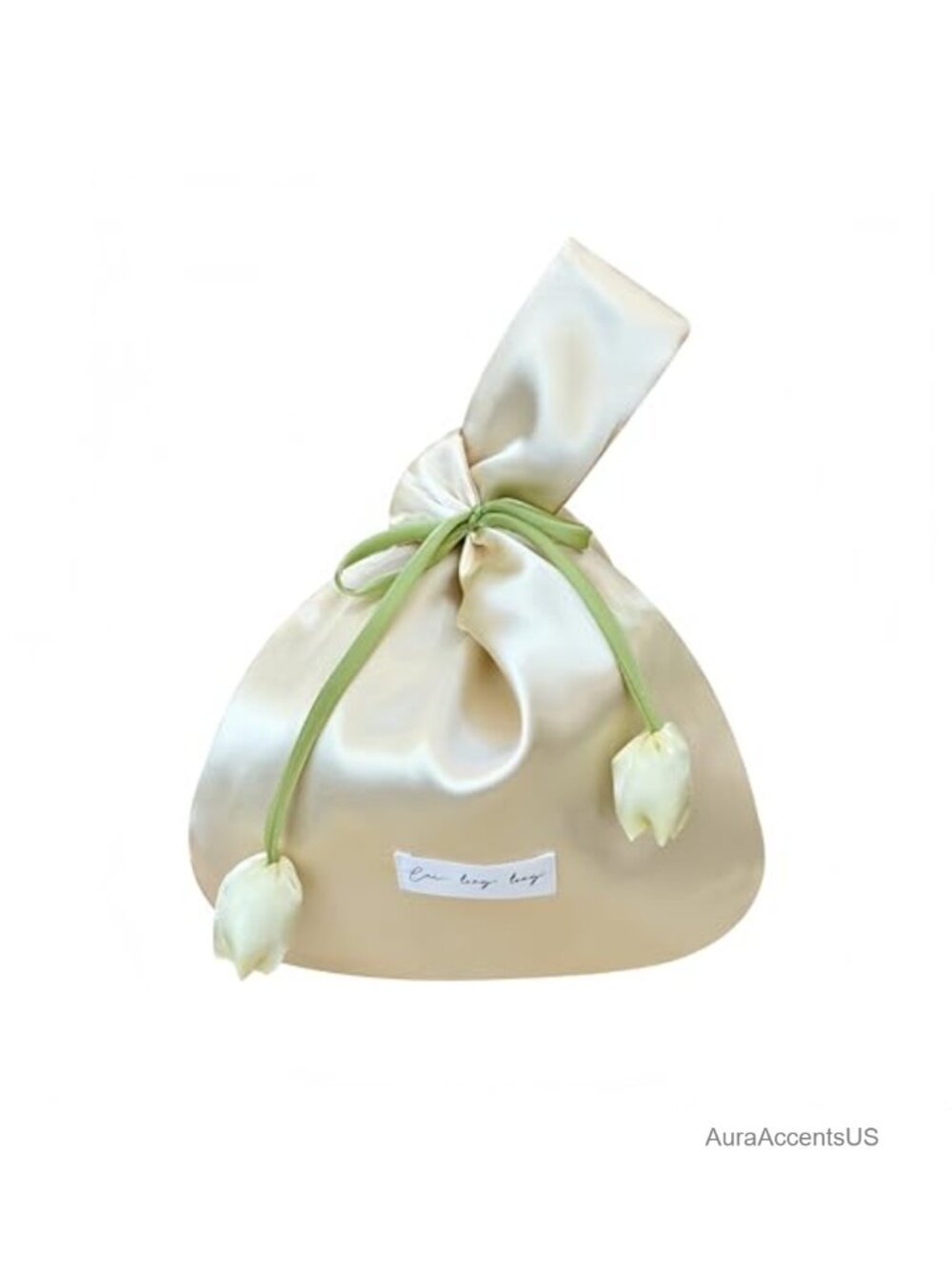 Silk Drawstring Tote Handbag Jewelry Storage Pouch